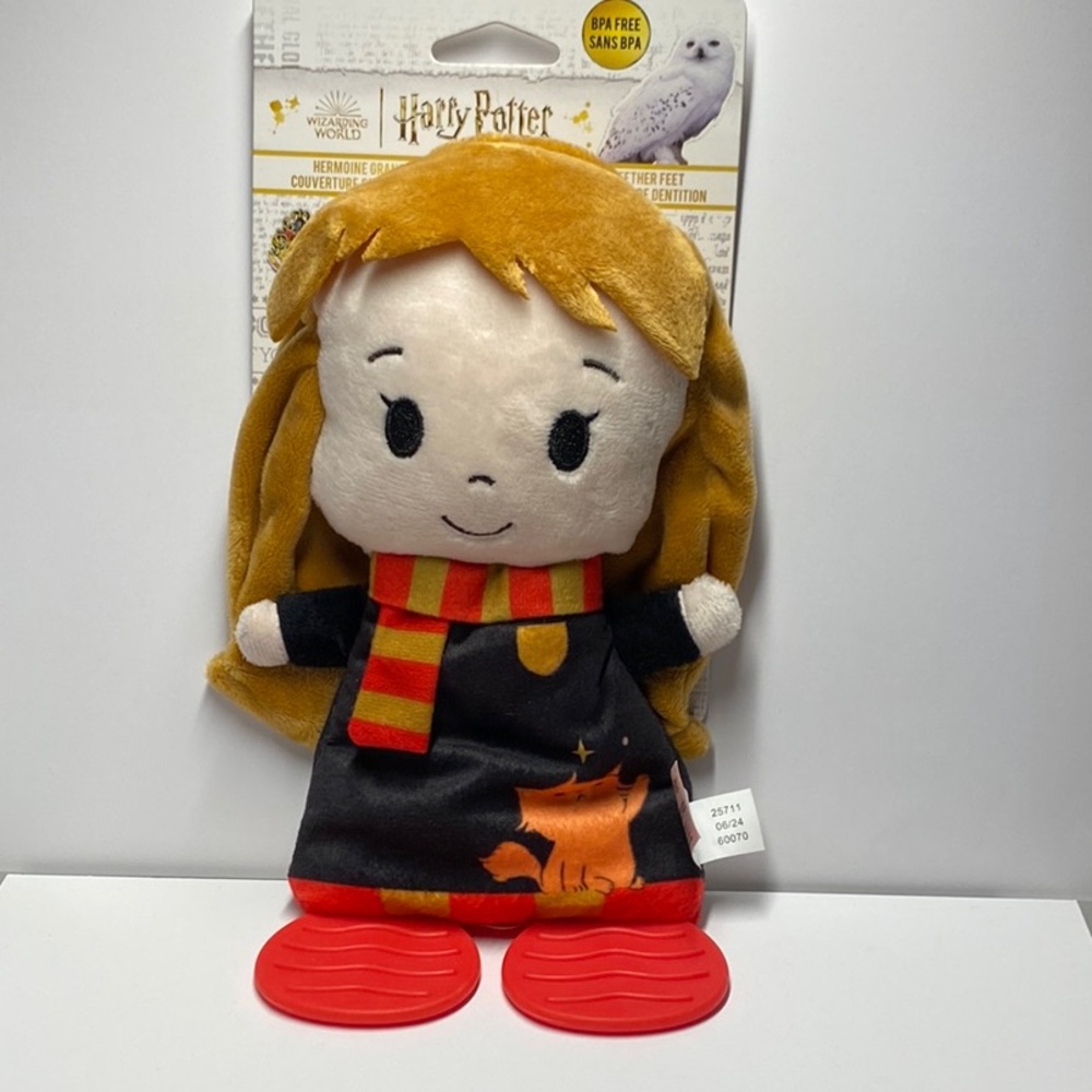 😎6/$50😎 Warner Bros. Baby Teether Harry Potter, Yellow Stuffed Animal Plush